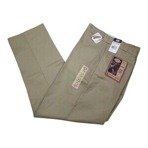 Dickies Mens 874 Work Pants 46x34 Khaki Durable Easy Care Stain Release Classic